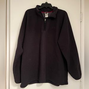 Men’s Black The North Face Fleece 1/4 Zip, XXL